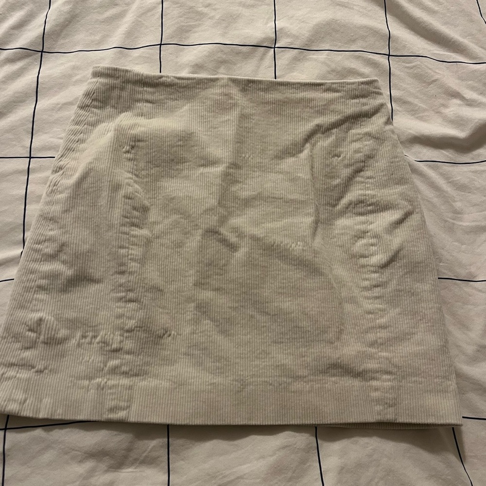 Sunday Best Cream A-Line Skirt off  white color
